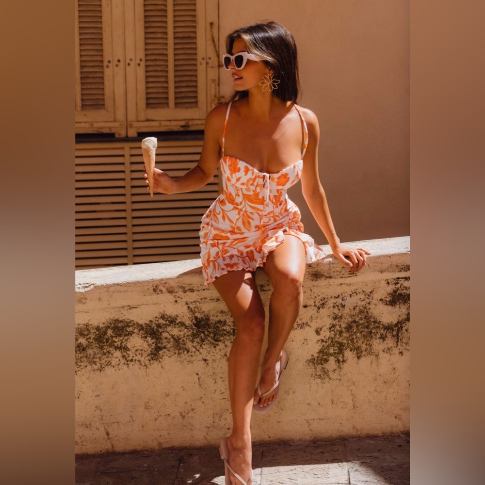 12th Tribe Belle Floral Mini Dress - Picture 2 of 7